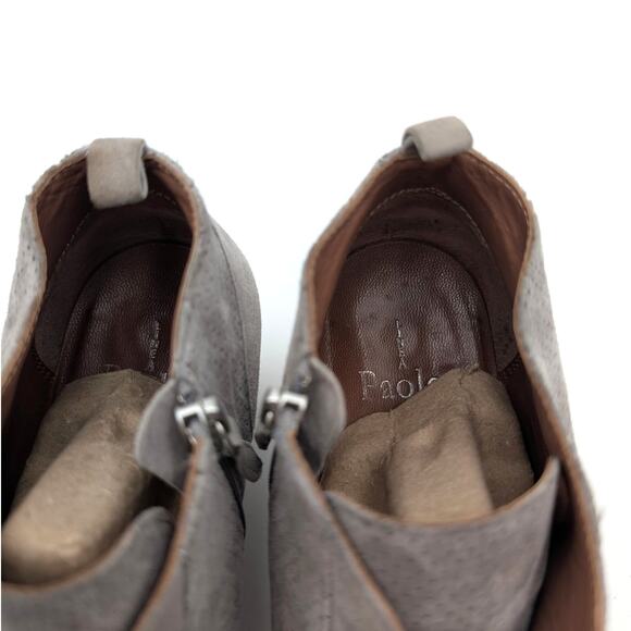 Linea Paolo Anna Designer Wedge Sneaker Bootie Women's Rock Suede Size US9M - Picture 13 of 13
